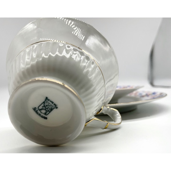 Vintage Collection Cup Set of 3 Cup Saucer & Plate Bavaria Schumann Germany - Picture 6 of 6
